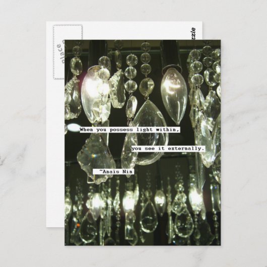 Anais Nin Zitat Postkarte (Vorne/Hinten)