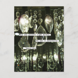 Anais Nin Zitat Postkarte