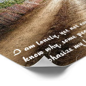 Anais Nin zitiert Einsamkeit: wunderschöne Wandkun Poster (Ecke)