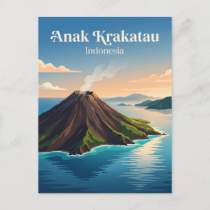 Anak Krakatau Indonesien Postkarte