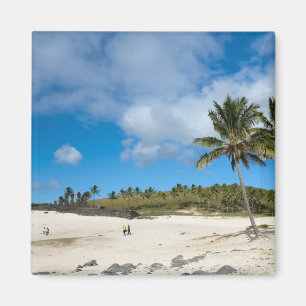 Anakena, Rapa Nui, Easter Island, Chile Magnet