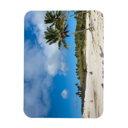 Anakena, Rapa Nui, Easter Island, Chile Magnet (Vertikal)