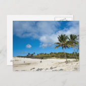 Anakena, Rapa Nui, Osterinsel, Chile Postkarte (Vorne/Hinten)