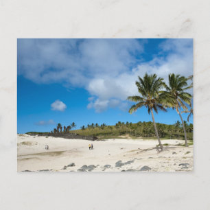 Anakena, Rapa Nui, Osterinsel, Chile Postkarte