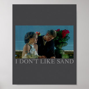 Anakin & Padme Film Ster Ich mag keinen Sand  Poster