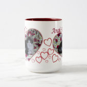 Anakin zwei mit Beinen versehene Katze, Zweifarbige Tasse (Mittel)