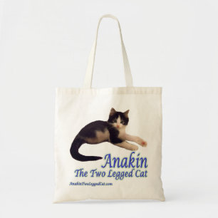 Anakin zwei mit Beinen versehenes Katzen-Logo, Tragetasche