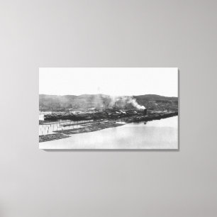 Anakortes, WA View Morrison Mill Fotograf Leinwanddruck