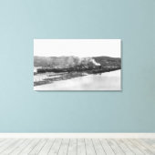 Anakortes, WA View Morrison Mill Fotograf Leinwanddruck (Insitu (Holzboden))