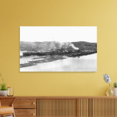 Anakortes, WA View Morrison Mill Fotograf Leinwanddruck (Insitu (Wohnzimmer))