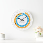 Analog 24 Stunden Wall-Uhr Große Wanduhr (Zuhause)