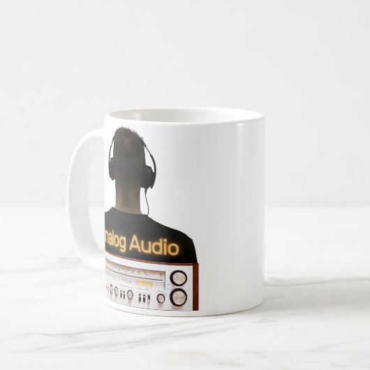 Analog Audio Audiophiles anschließen Kaffeetasse (Vorderseite Links)