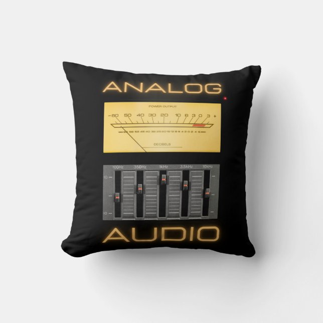 Analog Audio Audiophiles Kissen (Vorderseite)