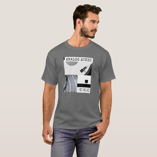Analog Audio Vinyl Record Player T - Shirt (Vorne ganz)