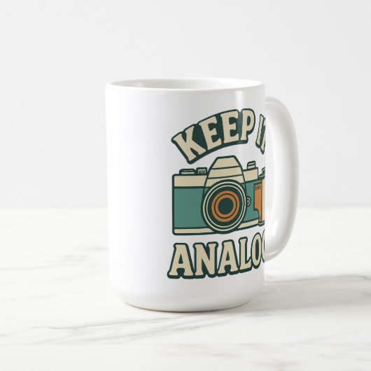 Analog behalten kaffeetasse (VorderseiteRechts)