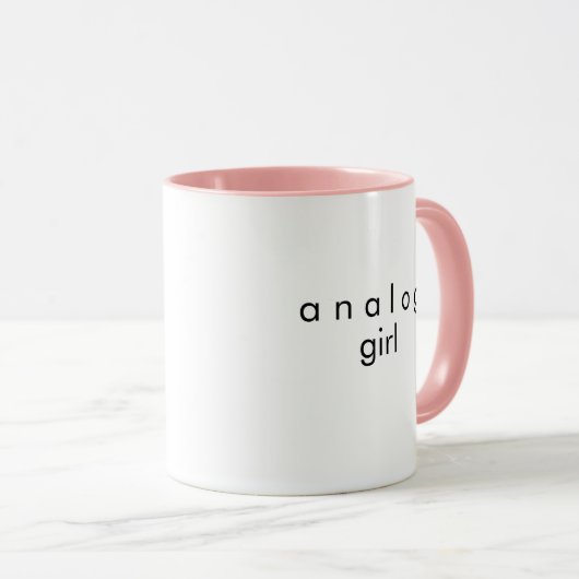 Analog Girl Coffee Tasse (VorderseiteRechts)