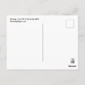 Analog - Go Off Grid Serie #05 Postkarte (Rückseite)