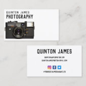 Analog-Kamera-Fotografie-Visitenkarte Visitenkarte (Vorne/Hinten)