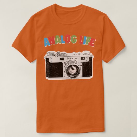 Analog Life Camera Geek Geschenkdesign 1 T-Shirt (Design vorne)