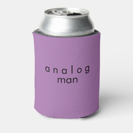 Analog Man Lavender Schaum kann kühler Dosenkühler (Kanne Rückseite)
