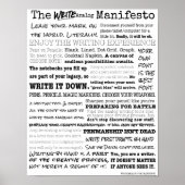 Analog Manifesto schreiben Poster (Vorne)