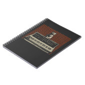 Analog Modular Synthesizer Cat Music Producer Notizblock (Linke Seite)