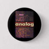 Analog Modular Synthesizer Retro Synth Producer Button (Vorderseite)