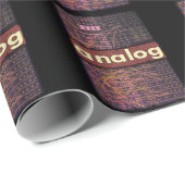 Analog Modular Synthesizer Retro Synth Producer Geschenkpapier (Rolleneckpunkt)