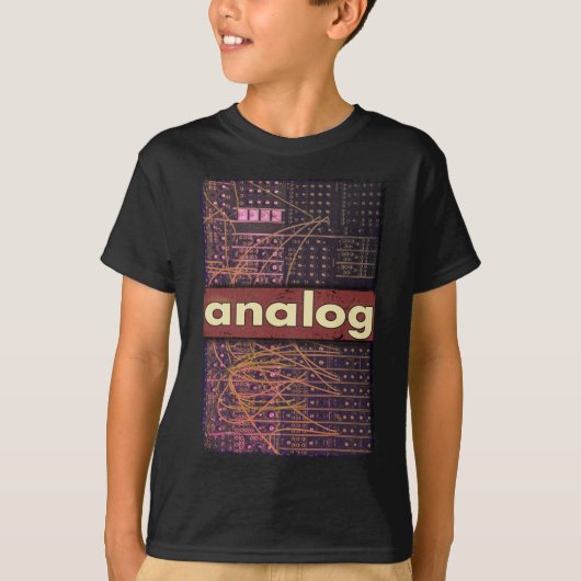 Analog Modular Synthesizer Retro Synth Producer T-Shirt (Vorderseite)