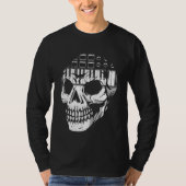 Analog Modular Synthesizer Skull Music Synth Nerd T-Shirt (Vorderseite)