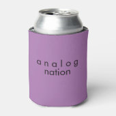 Analog Nation Lavendel Schaum kann kühler Dosenkühler (Kanne Vorderseite)
