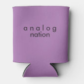 Analog Nation Lavendel Schaum kann kühler Dosenkühler (Vorderseite)