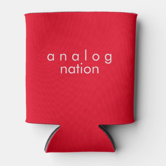 Analog Nation Red foam Can Cooler Dosenkühler (Vorderseite)