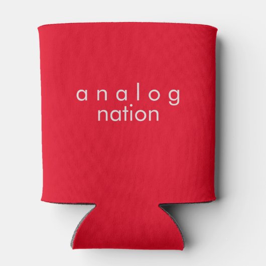 Analog Nation Red foam Can Cooler Dosenkühler (Rückseite)