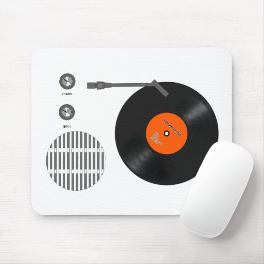 Analog record player mousepad (Mit Mouse)