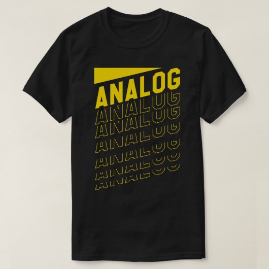 Analog Retro Musik T-Shirt (Design vorne)