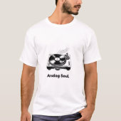 Analog Soul Vinyl T-Shirt | Minimalist Turntable (Vorderseite)