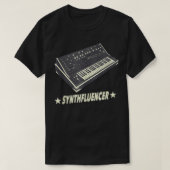 Analog Synthesizer Synthfluencer Synth Retro Pro T-Shirt (Design vorne)