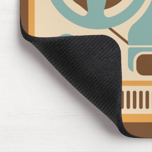 Analog Tape Recorder aufzeichnen Mousepad (Ecke)