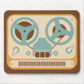 Analog Tape Recorder aufzeichnen Mousepad (Vorne)