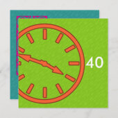 Analog-Uhr-Gesichtserkennung für Mix- und Match-Au Save The Date (Vorne/Hinten)