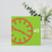 Analog-Uhr-Gesichtserkennung für Mix- und Match-Au Save The Date (Stehend Vorderseite)