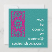 Analog-Uhr-Gesichtserkennung für Mix- und Match-Au Save The Date (Rückseite)