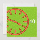 Analog-Uhr-Gesichtserkennung für Mix- und Match-Au Save The Date (Vorderseite)