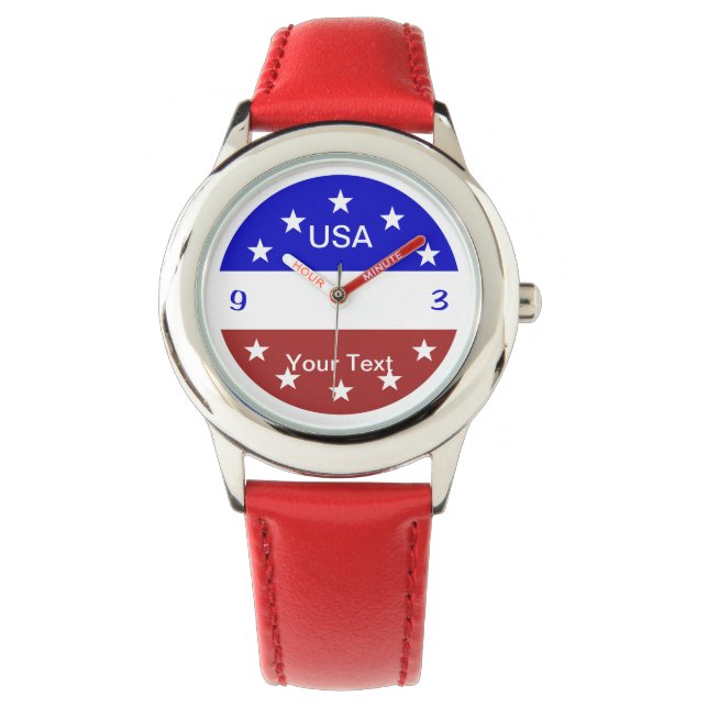 Analoge Armbanduhr zur Kid-Size-Größe (Vorderseite)