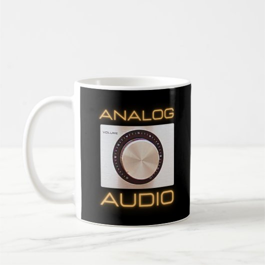 Analoge Audiolautstärkeregler für Audiophile Kaffeetasse (Links)