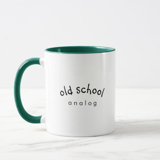 Analoge Coffee-Mug im Retro-Stil Tasse (Links)