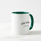 Analoge Coffee-Mug im Retro-Stil Tasse (VorderseiteRechts)