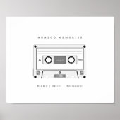 Analoge Erinnerungen | Erinnerungen der Musik | Mu Poster (Vorne)