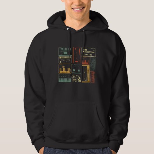 analoge modulare Tastatur für Synthesizer-Musikpro Hoodie (Vorderseite)